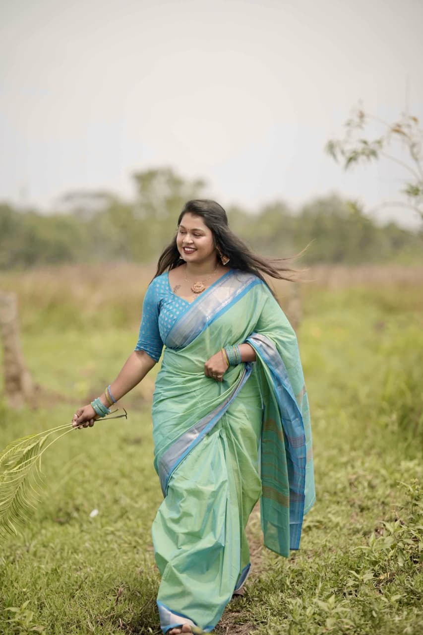 Chettinad 80s count cotton saree without blouse
