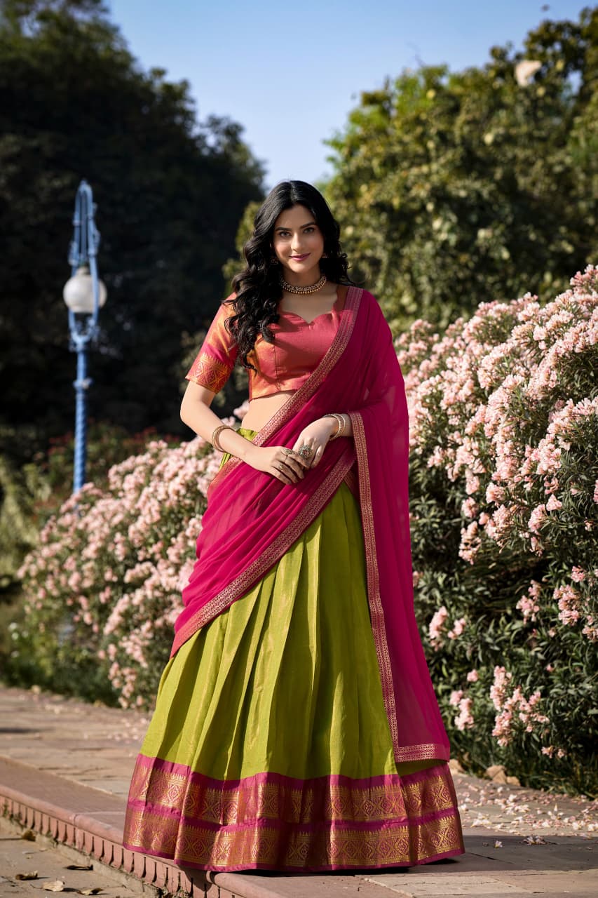 Kanchipuram silk lehenga