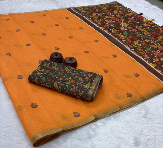 SAREE - SOFT LINEN COTTON
