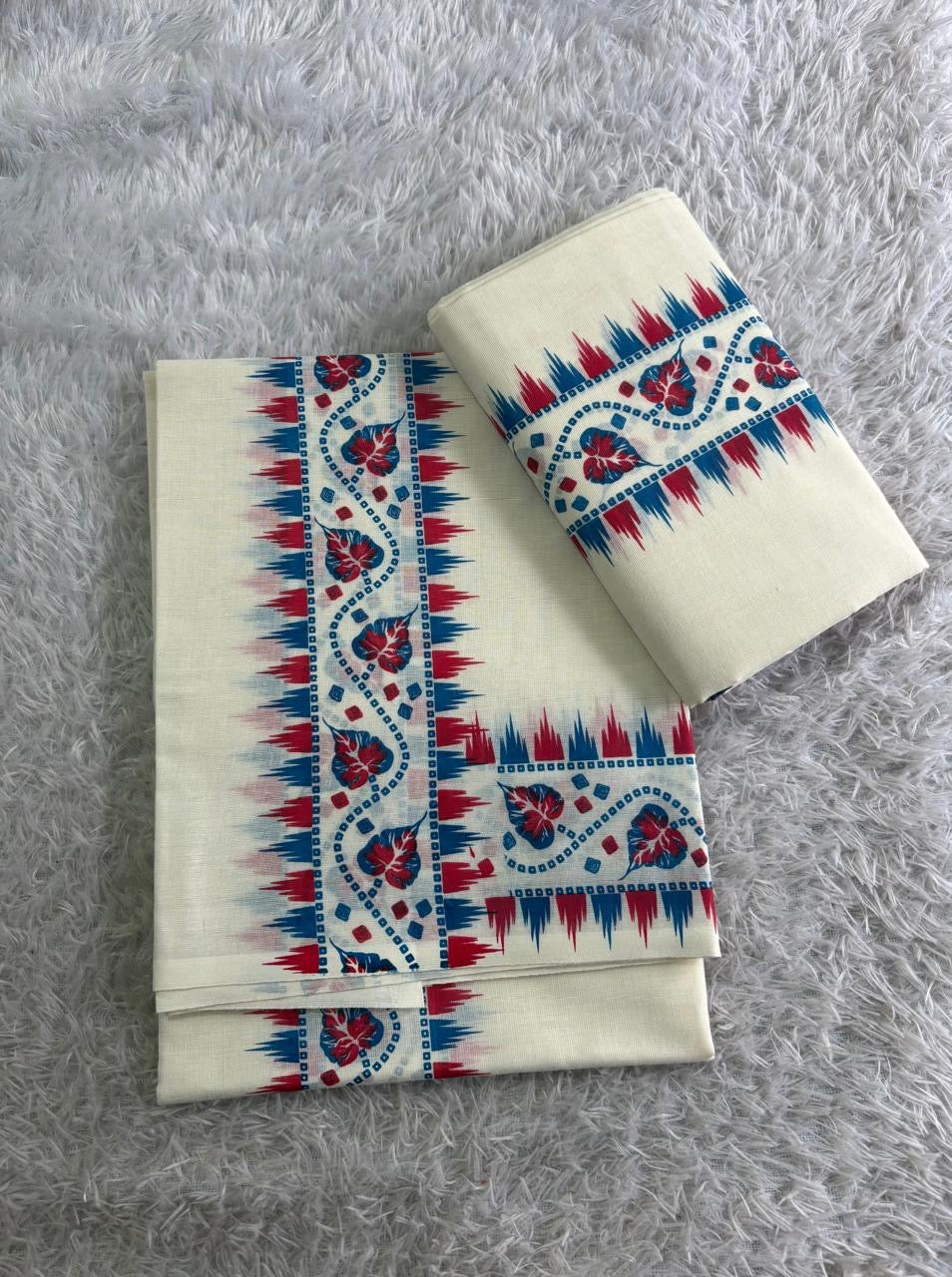 Aalila - Double Colour Set Mundu