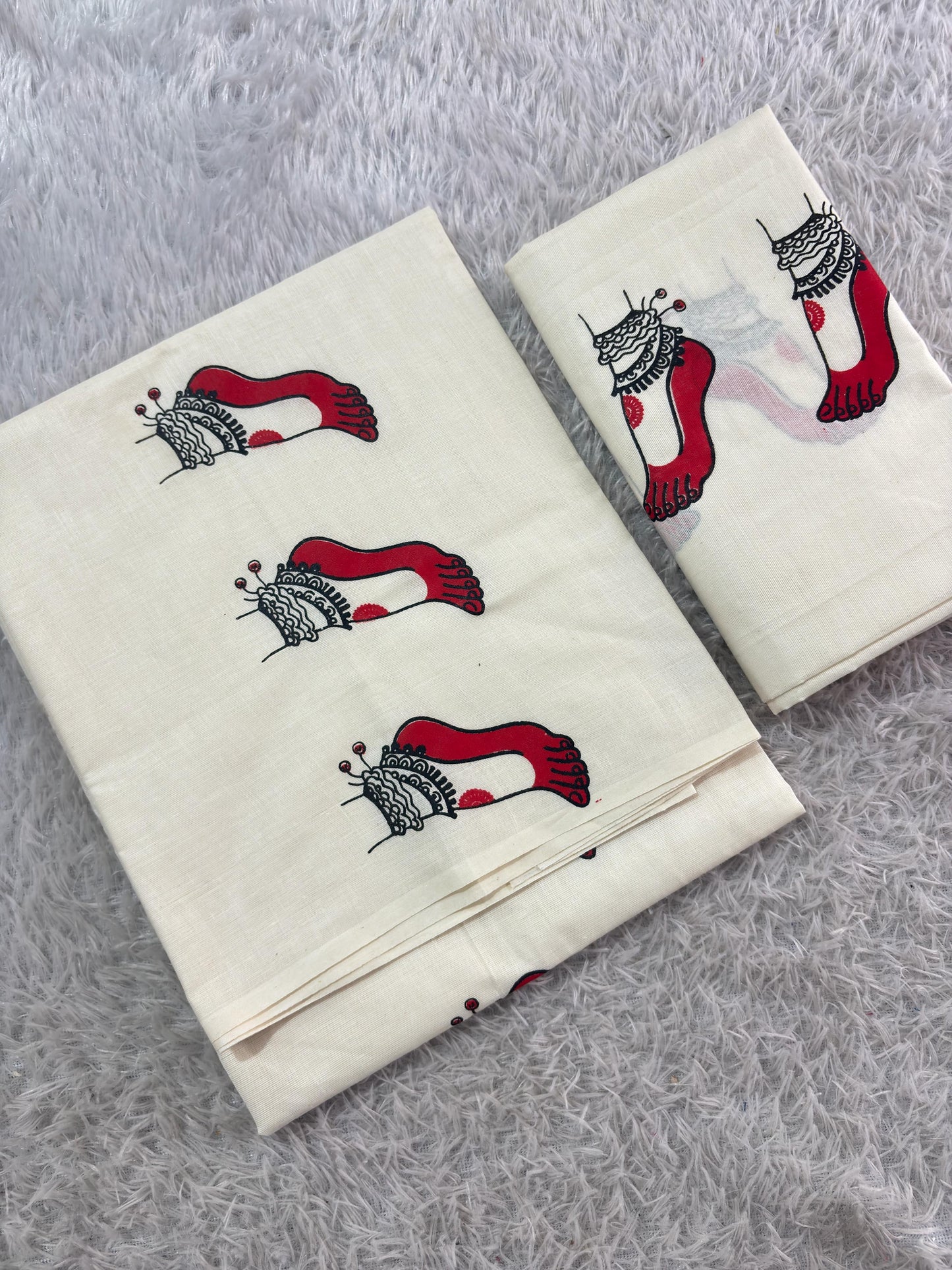 Rasa Charanam- Feet Of Dancer cotton Set mundu