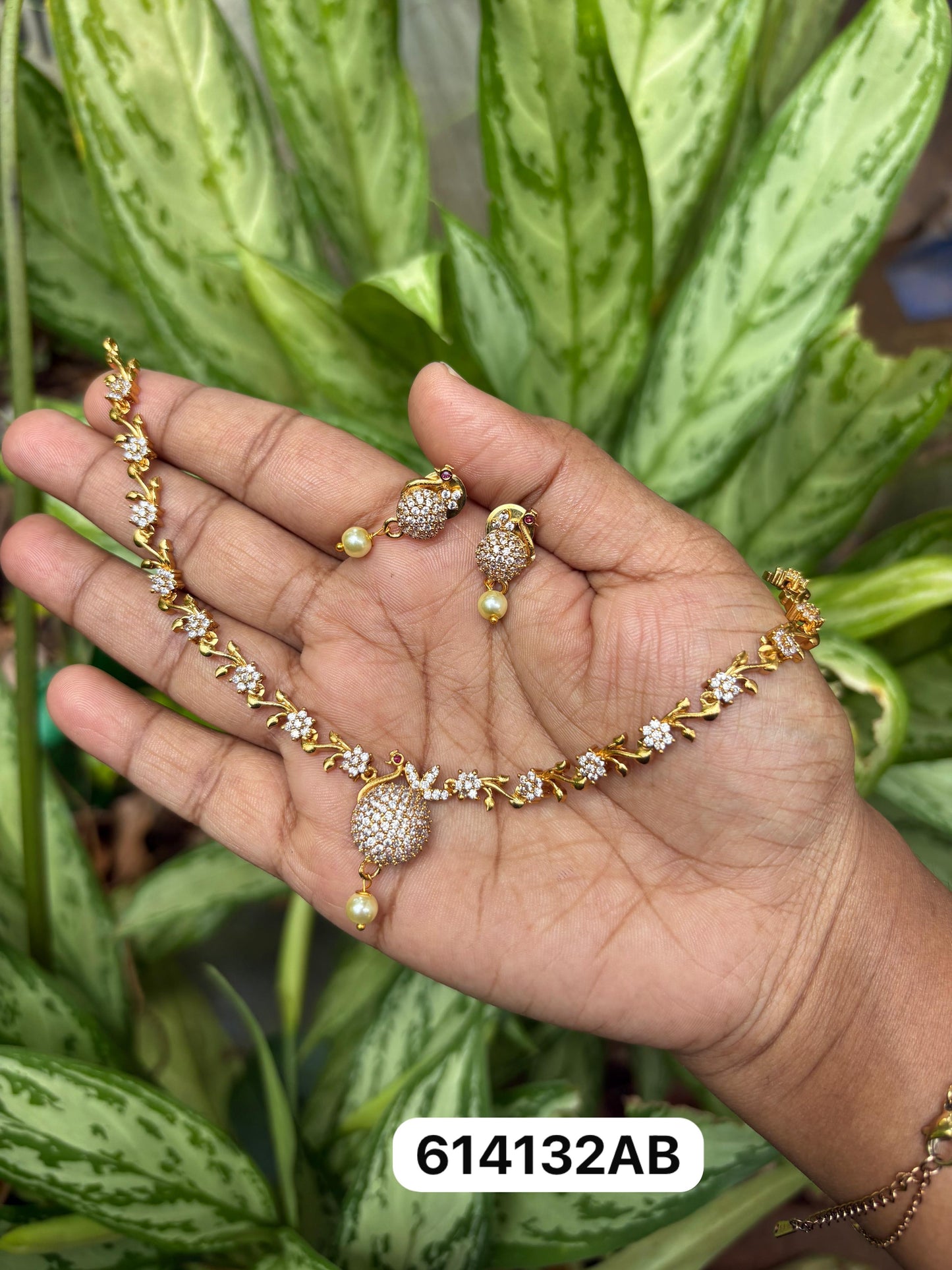 Peacock necklace