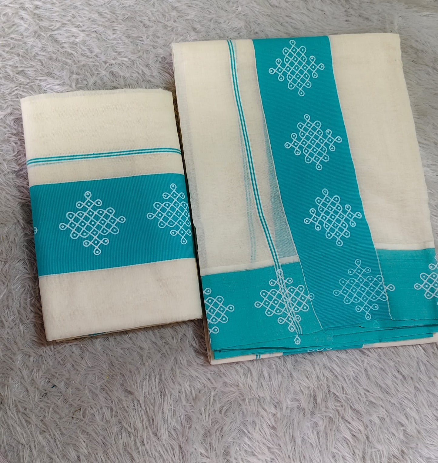 Kolam Set mundu cotton