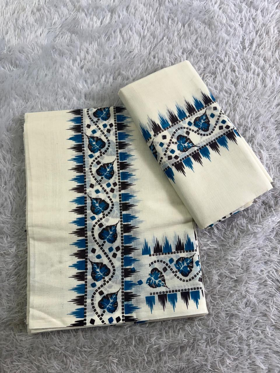 Aalila - Double Colour Set Mundu