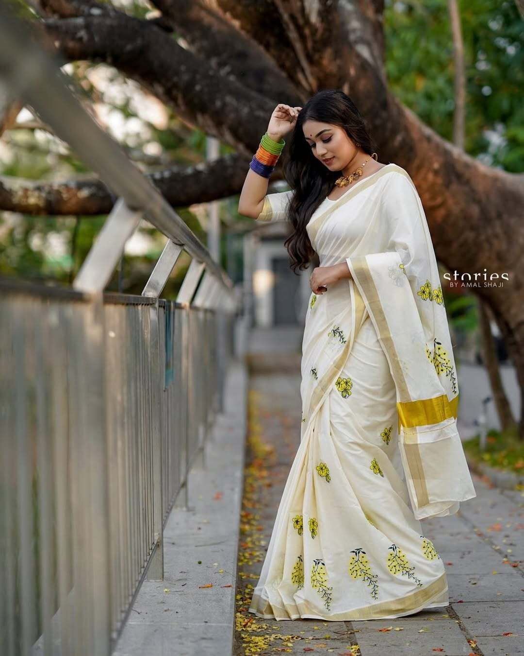Kannikonna Embro Saree