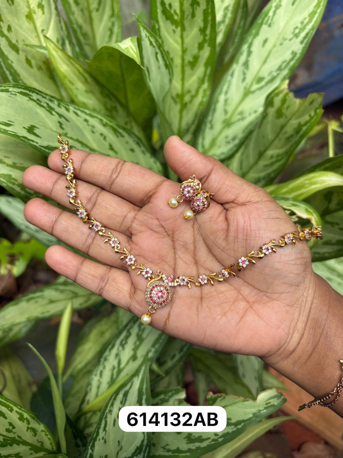 Peacock necklace