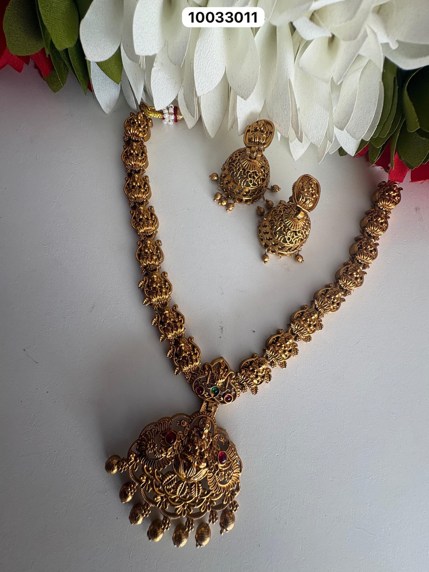 Lakshmi Haram with jhumka 2