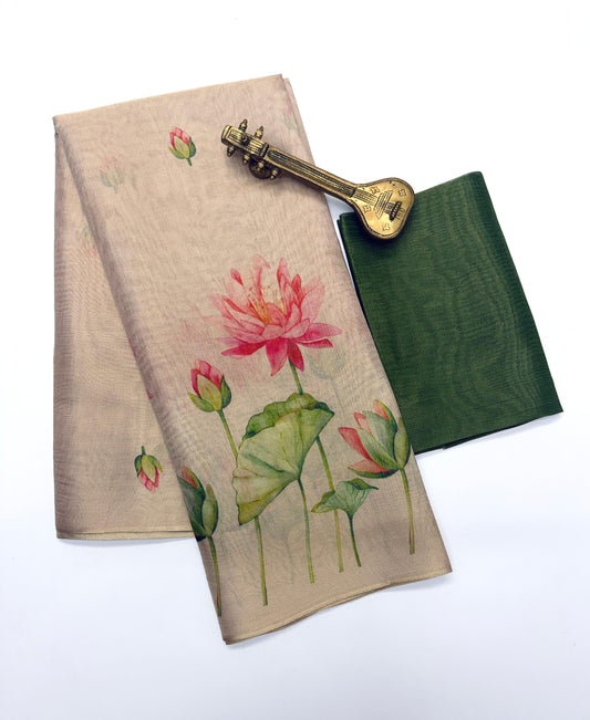 Linen Tissue Silk Saree