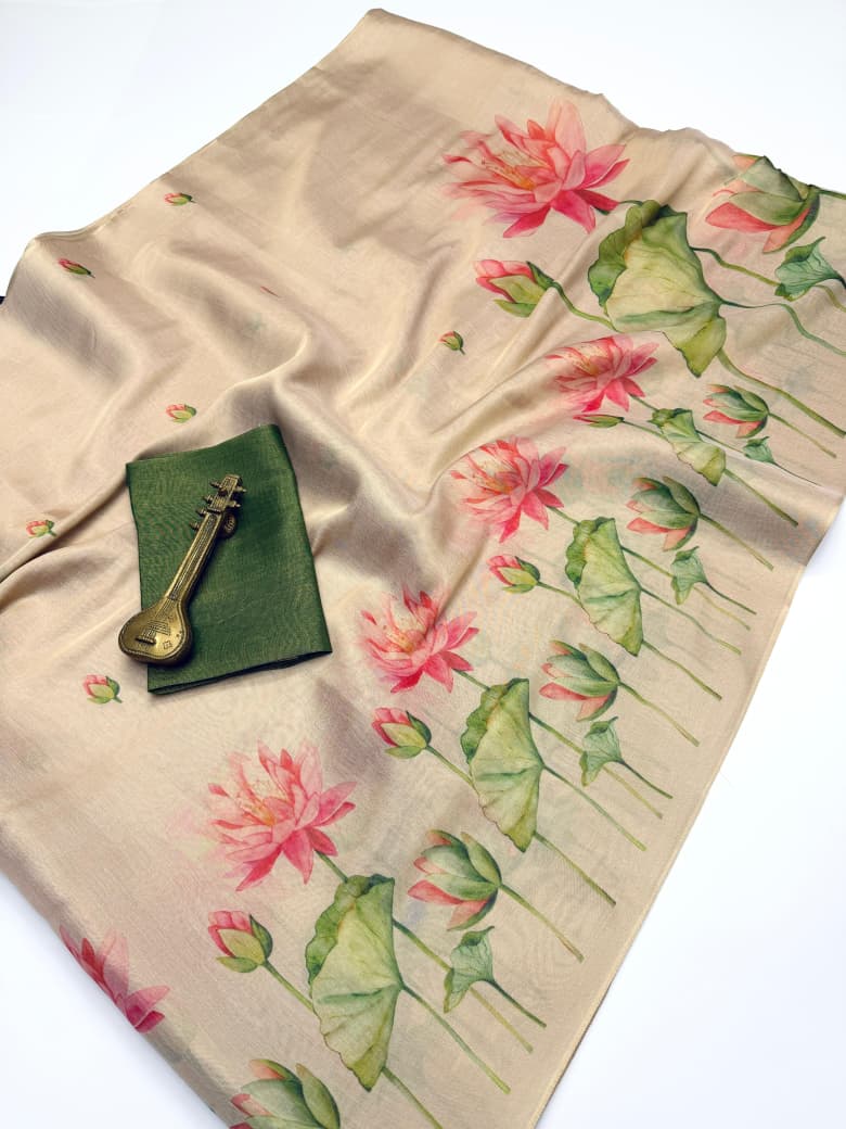 Linen Tissue Silk Saree