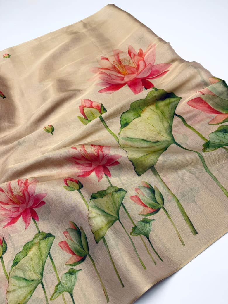 Linen Tissue Silk Saree