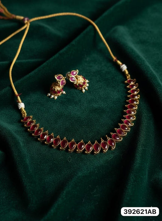 Manga mala with  jhumka