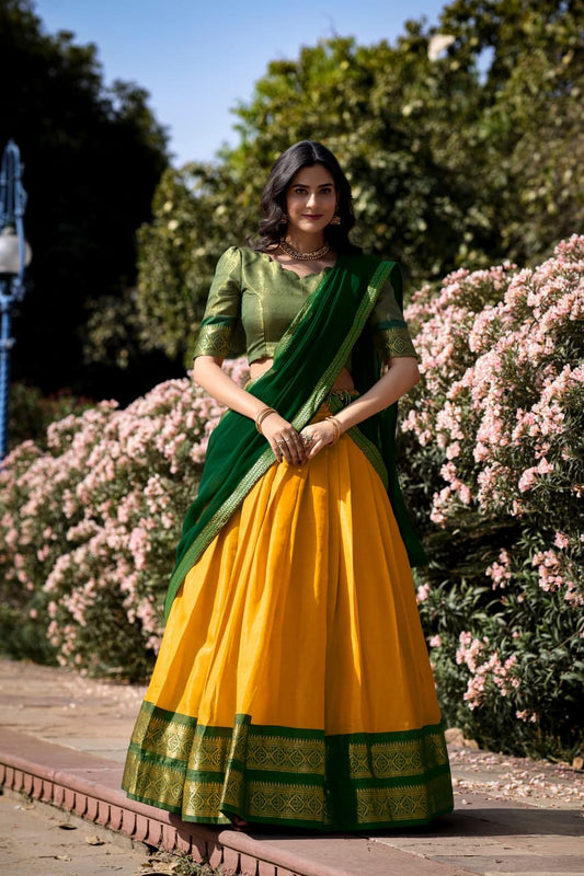 Kanchipuram silk lehenga