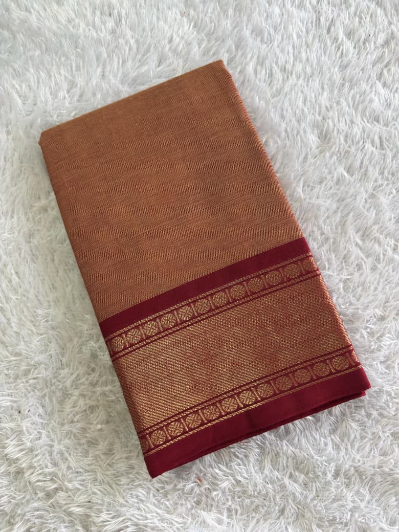 Chettinad 80s count cotton saree without blouse