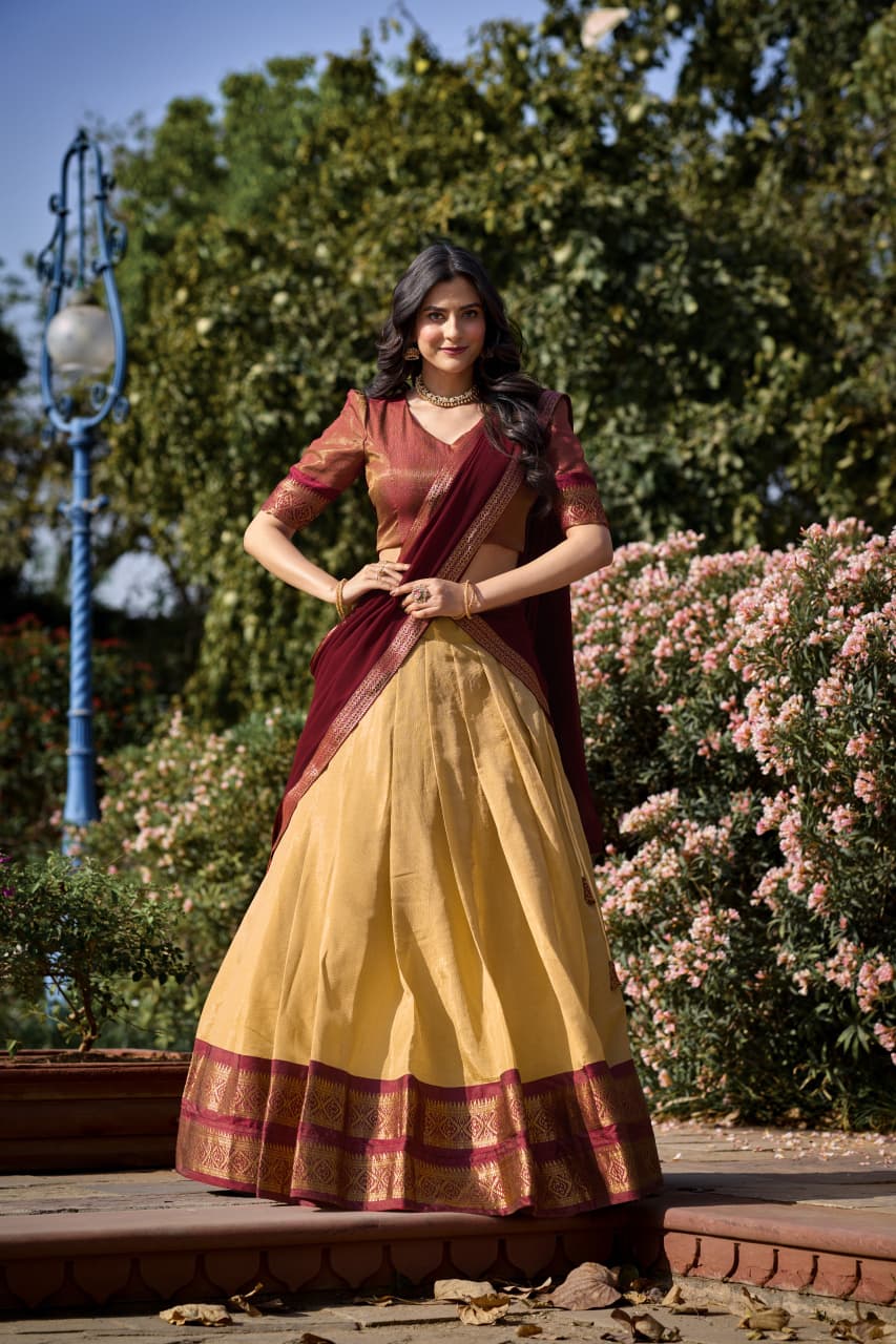 Kanchipuram silk lehenga