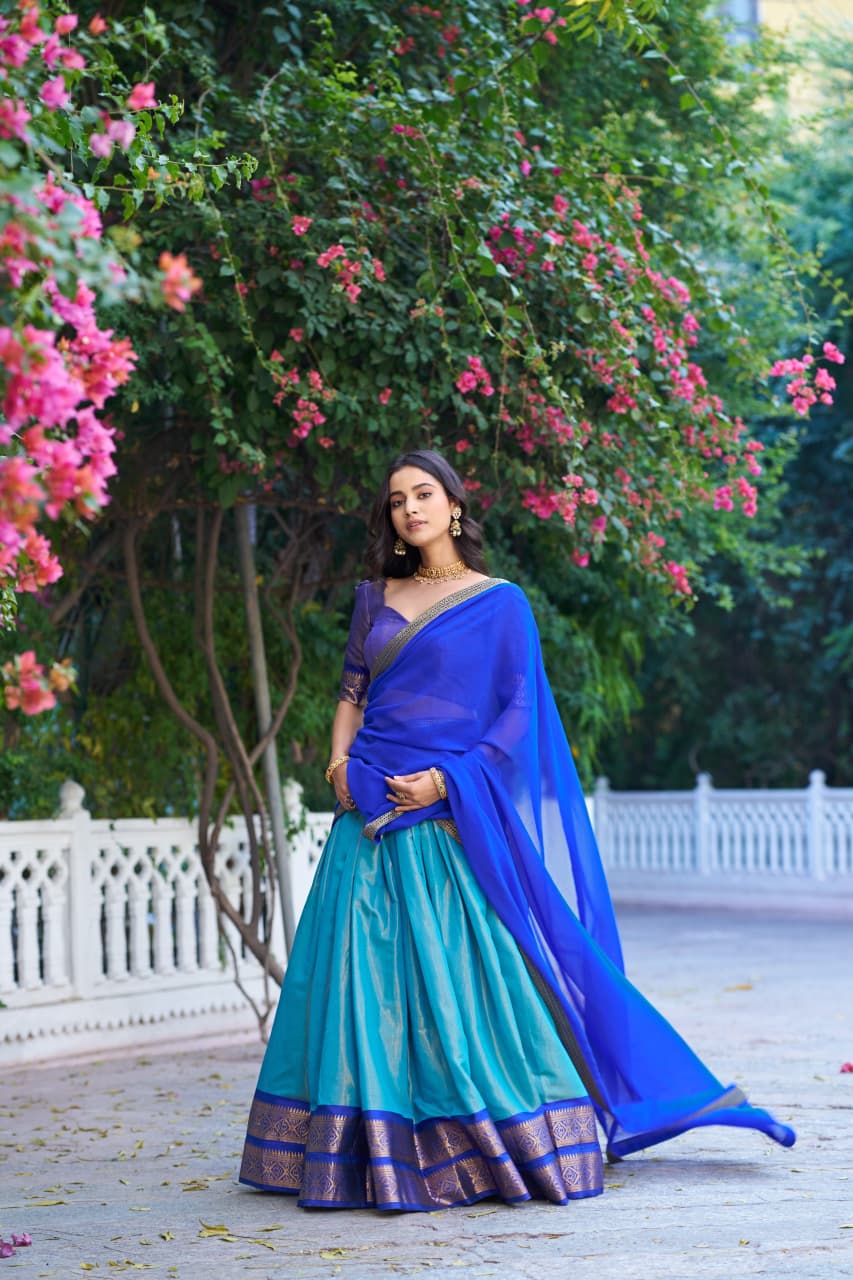 Kanchipuram silk lehenga
