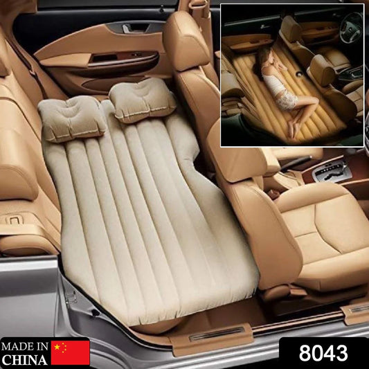 Comfy Car Camping: Inflatable Bed with Pillows & Pump(Portable)